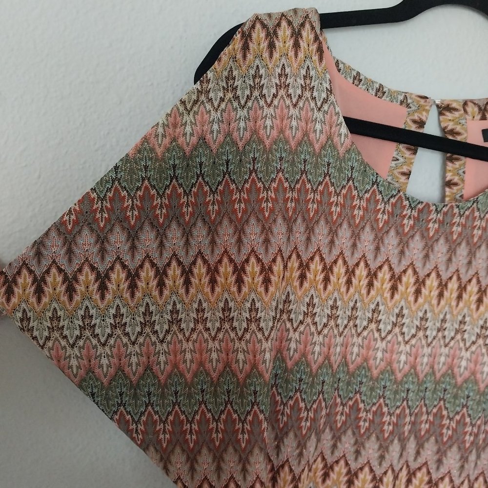 Ark & Co Multicolor Geometric Print Open Back Min… - image 5